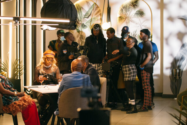 Insignia Productions crew filming social media video content